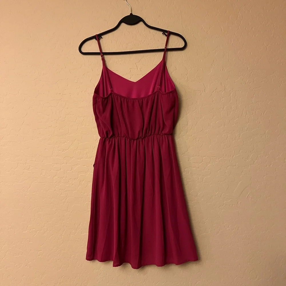 Everly Raspberry Pink Slip Dress - Picture 10 of 13